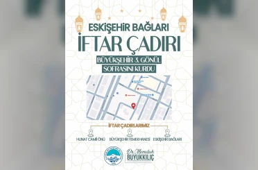 Büyükşehir, 3’üncü gönül sofrasını Eskişehir Bağlarına kurdu 