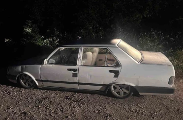 Çaldıkları aracı ormana gizlediler, polis kameralarla izlerini sürdü 