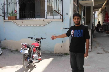 Çalınan motosikletinin peşine düştü, hırsızlara yetişemedi 