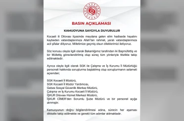 Çalışma ve Sosyal Güvenlik Bakanlığı Kocaeli’ndeki yangına ilişkin 7 kişiyi açığa aldı 