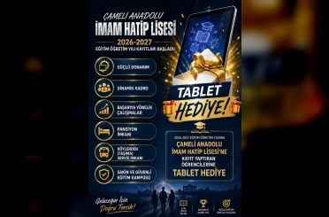 Çameli Anadolu İmam Hatip Lisesi, kayıt yaptıran öğrencilere tablet hediye ediyor 