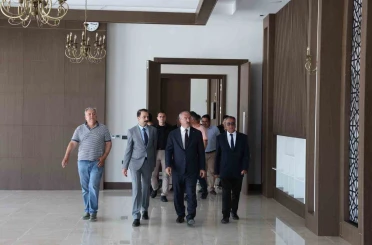 Çanakkale Havalimanı DHMİ Genel Maksatlı Garaj ve VIP Binası inşaatında inceleme 