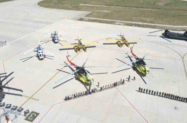 Çanakkale Havalimanı’nda orman yangınları öncesi ekiplerle tören düzenlendi 