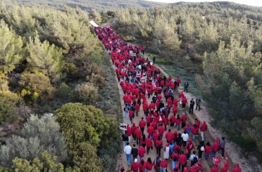 Çanakkale’de binlerce kişi, 57’nci Alay’ın izinde yürüdü 