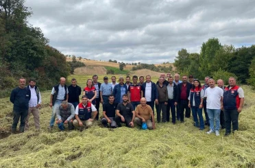 Çanakkale’de çeltikte damlama sulamayı incelediler 