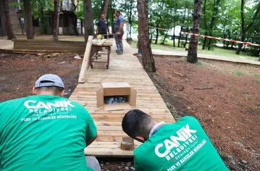 Canik Belediyesi Hasköy Meşe Orman Park yenileniyor
