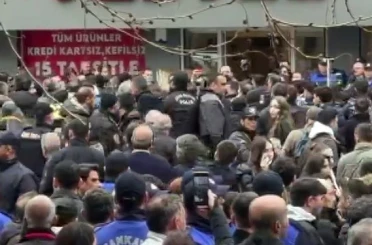 Çankaya Belediye Başkanı Güner’in açıklaması sırasında gerginlik 
