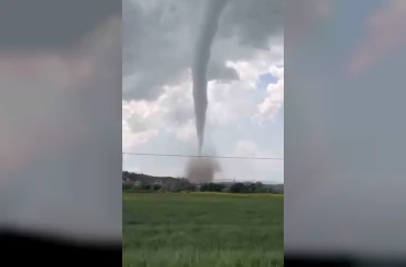 Çankırı’da oluşan dev hortum paniğe sebep oldu 