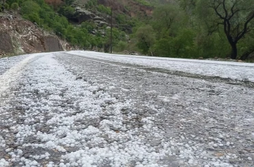Çayırlı’da dolu yağışı etkili oldu 