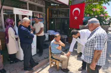 Çemişgezek’te vatandaşlara fiziksel sağlık taraması yapıldı 