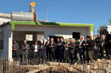 Çermik Belediye Başkanı Karamehmetoğlu cami temelini attı 