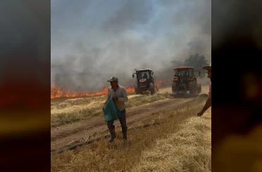Çiftçilerin erken müdahalesi faciayı önledi 