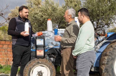 Çiftçiye buzağı kiti ve dezenfektan desteği 