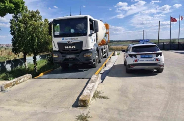 Çimentoyu fazla yükleyince 60 bin TL ceza kesildi 
