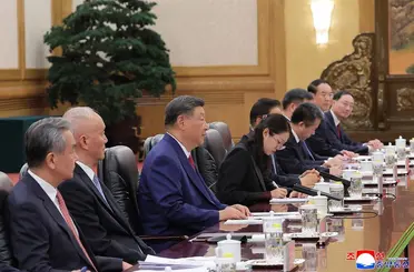Çin Devlet Başkanı Jinping, Kuzey Kore lideri Kim Jong-Un ile görüştü
