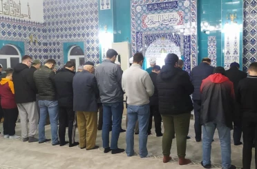Çine’de cemaat Ramazan öncesi sabah namazında buluştu 