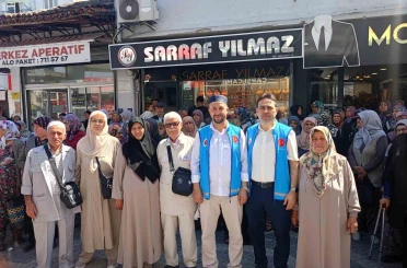 Çine’de hacı adayları dualarla uğurlandı 