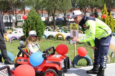 Çine’de miniklere trafik bilinci aşılandı 
