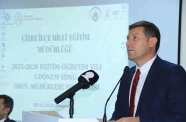 Cizre’de eğitim ve öğretim yılının dönem değerlendirmesi yapıldı 