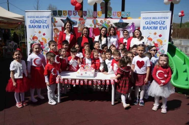 Çocuklar Gündüz Bakımevinde 23 Nisan büyük bir coşku ile kutladı 