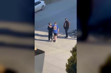 Çocuklar yaralı kedinin üzerini örtüp, başında nöbet tuttu 