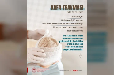 Çocuklarda kafa travmasına dikkat 
