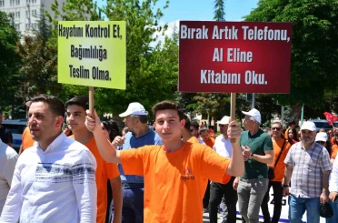 Çorum’da bağımlılığa karşı farkındalık yürüyüşü 