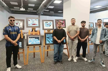 Çorum’da öğrencilerin eserleri sanatseverlerle buluştu 
