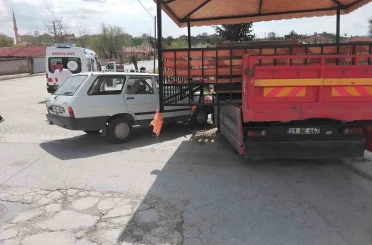 Çorum’da otomobil ile kamyon çarpıştı: 1 ölü 