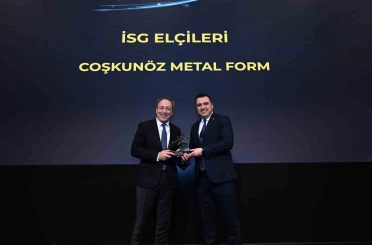 Coşkunöz Metal Form, İSG Elçileri Kategorisinde ödül aldı 
