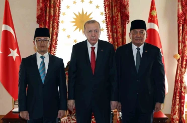 Cumhurbaşkanı Erdoğan, Endonezya Dışişleri ve Savunma Bakanını kabul etti 