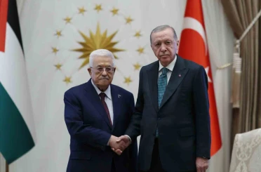 Cumhurbaşkanı Erdoğan, Filistin Devlet Başkanı Abbas ile görüştü 