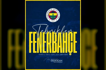 Cumhurbaşkanı Erdoğan’dan Süper Kupa’yı kazanan Fenerbahçe’ye tebrik 