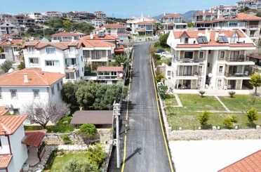 Datça’da 13 kilometre sıcak asfalt serimi tamamlandı 