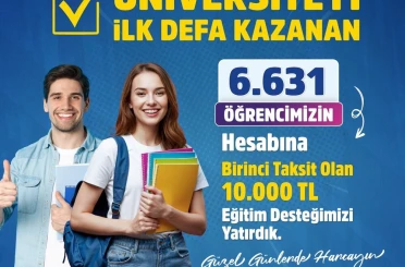 DBB’den üniversiteyi ilk kez kazanan 6 bin 631 öğrenciye eğitim desteği 