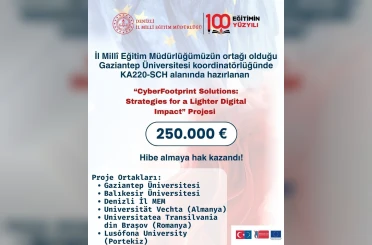 Denizli İl Milli Eğitim Müdürlüğü KA220 Uluslararası iş birliği projesinde 