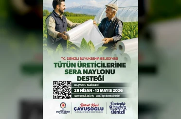 Denizli’de tütün üreticisine destek 