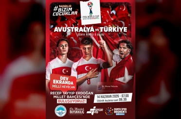 Dev ekranda milli maç heyecanı 