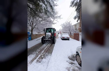 Develi’de kar kalınlığı 10 santime ulaştı 