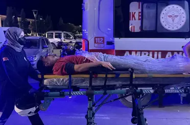 Devrilen motosikletin sürücüsü yaralandı
