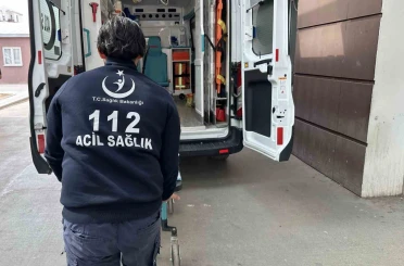 Devrilen motosikletin sürücüsü yaralandı 