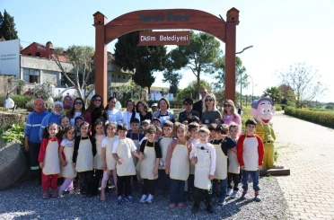 Didim’de çocuklar tarımı uygulamalı öğrendi 