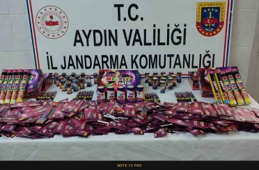 Didim’de işletmede 4 bin 630 adet yanıcı ve yakıcı madde ele geçirildi 