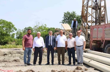 Dikmeli Köyü’nde içme suyu için sondaj çalışmaları sürüyor 