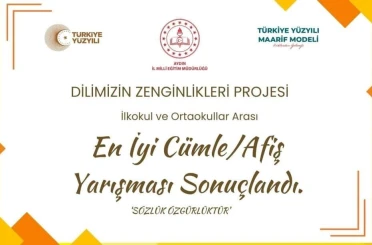 Dilimizin Zenginlikleri Projesi’nde en iyi cümle ve afişler belli oldu 