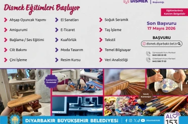DİSMEK’ten 15 yeni kurs 