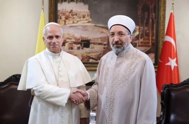 Diyanet İşleri Başkanı, Papa 14. Leo ile görüştü