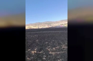 Diyarbakır’da 100 dönümlük alan alevlere teslim oldu 