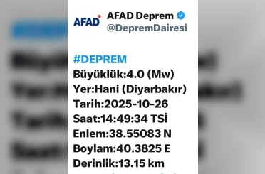 Diyarbakır’da korkutan deprem