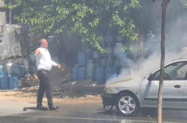 Diyarbakır’da otomobil bomba gibi patladı